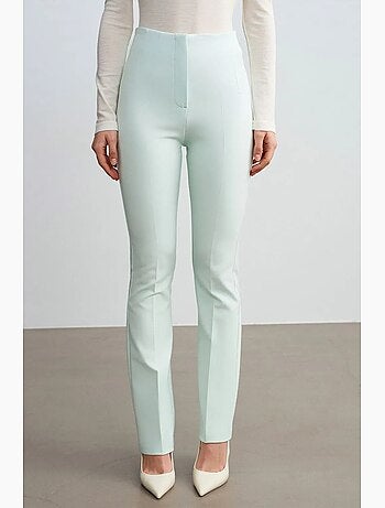 Pantalon droit en crêpe pour femme dilvin