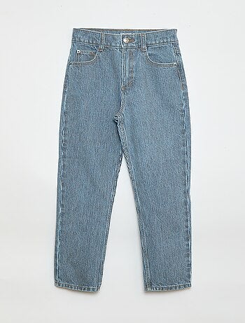 Pantalon droit en denim avec motif