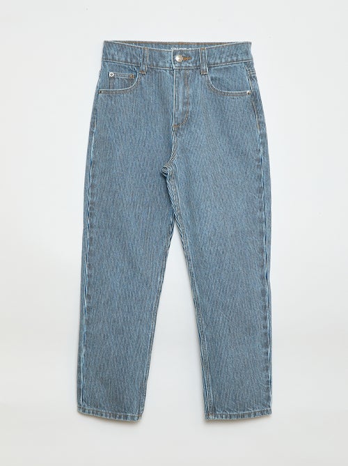 Pantalon droit en denim avec motif - Kiabi Pantalon droit en denim avec motif - Kiabi