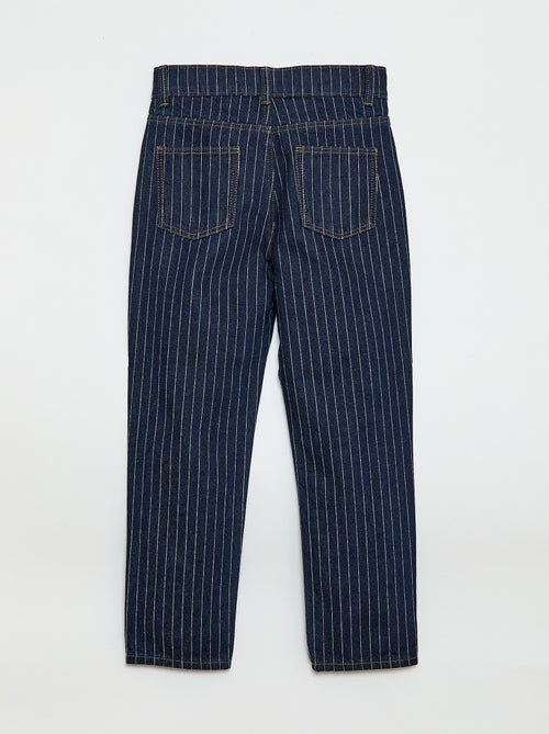 Pantalon droit en denim avec motif - Kiabi Pantalon droit en denim avec motif - Kiabi