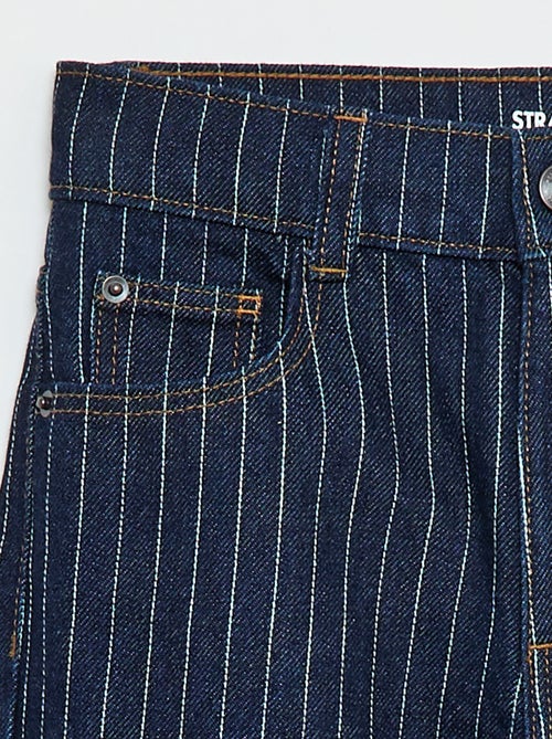 Pantalon droit en denim avec motif - Kiabi Pantalon droit en denim avec motif - Kiabi