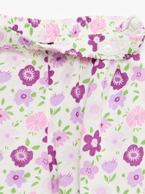 Pantalon droit en lin mélangé - Kiabi