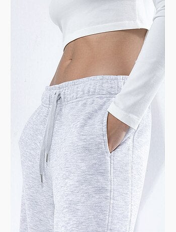 Pantalon droit en mélange de coton hiccup