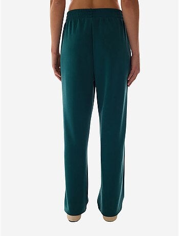 Pantalon droit en modal à taille haute penti