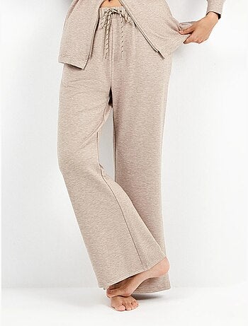 Pantalon droit en molleton