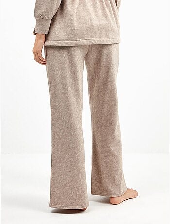 Pantalon droit en molleton