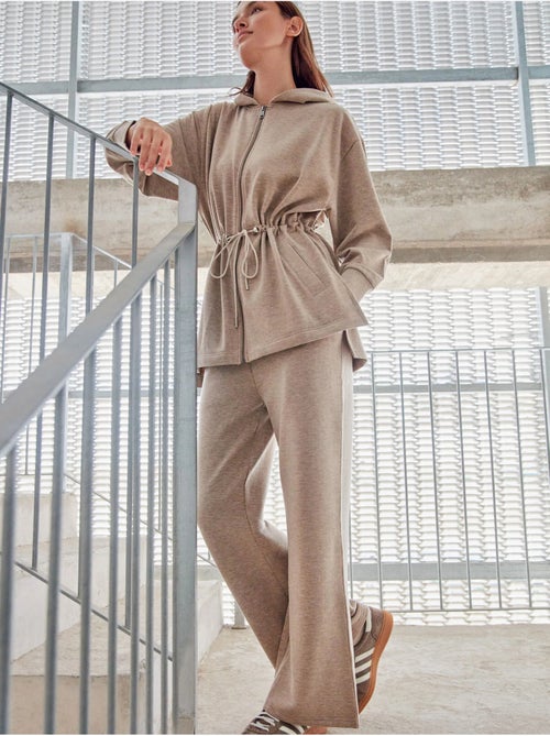 Pantalon droit en molleton - Kiabi Pantalon droit en molleton - Kiabi