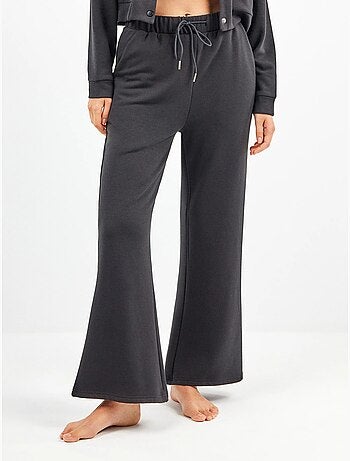 Pantalon droit en molleton