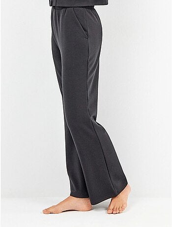 Pantalon droit en molleton