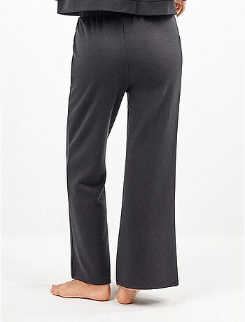 Pantalon droit en molleton