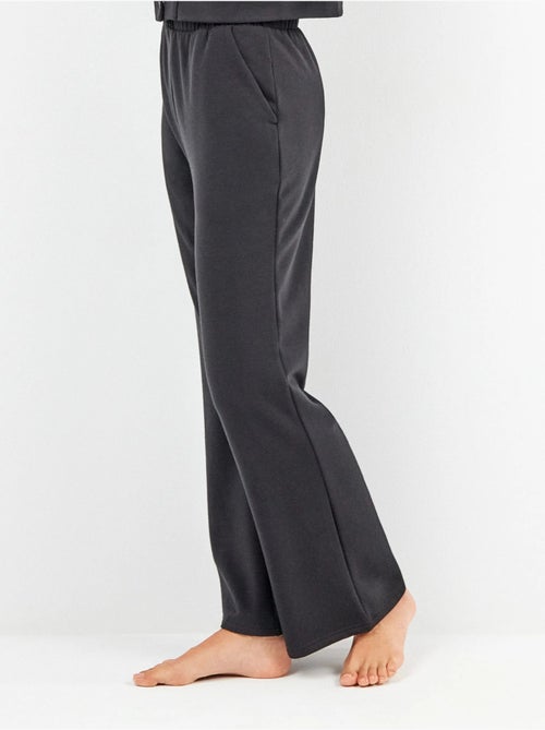 Pantalon droit en molleton - Kiabi Pantalon droit en molleton - Kiabi