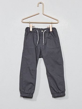 Pantalon droit en popeline
