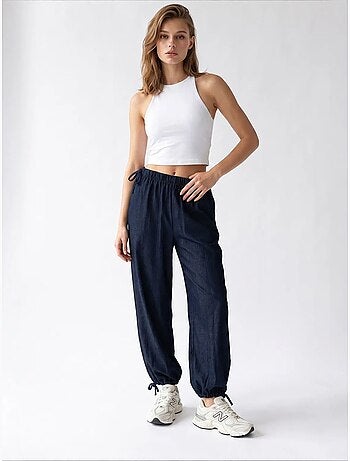 Pantalon droit en tencel mixray