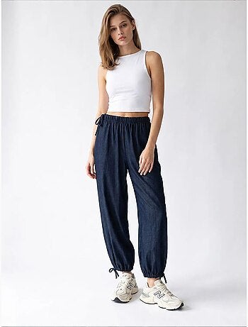 Pantalon droit en tencel mixray