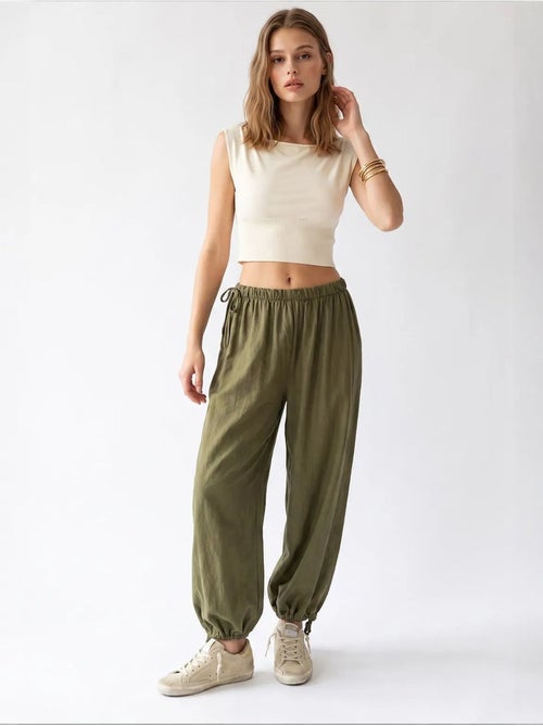 Pantalon droit en tencel mixray - Kiabi Pantalon droit en tencel mixray - Kiabi