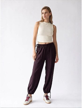 Pantalon droit en tencel mixray