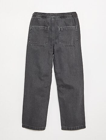 Pantalon droit en twill - coupe ajustée