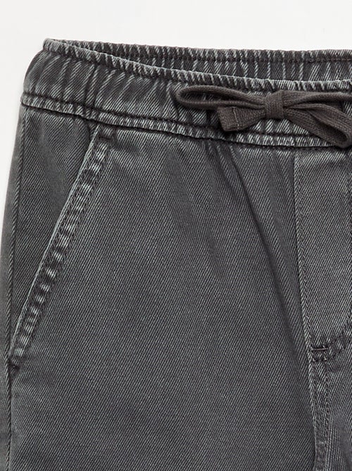 Pantalon droit en twill - coupe ajustée - Kiabi