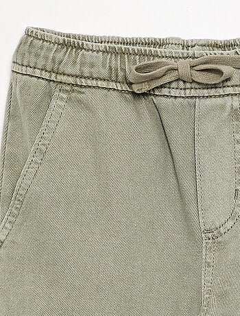 Pantalon droit en twill - coupe ajustée