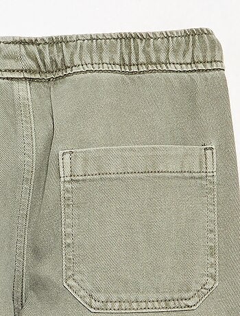 Pantalon droit en twill - coupe ajustée