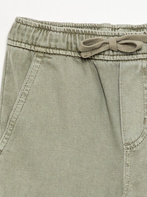 Pantalon droit en twill - coupe ajustée - Kiabi