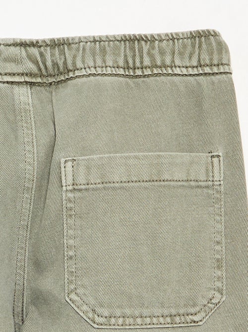 Pantalon droit en twill - coupe ajustée - Kiabi