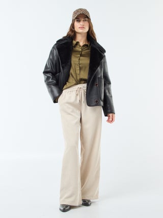 Pantalon droit en velours 'JDY'