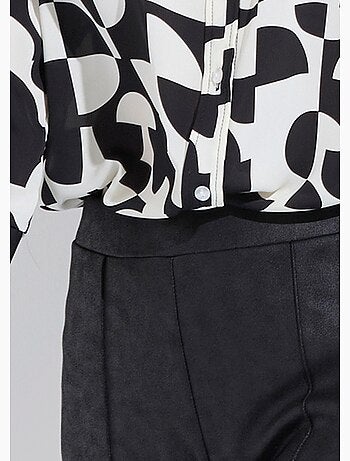 Pantalon droit enduit, semi-élastiqué - Afibel