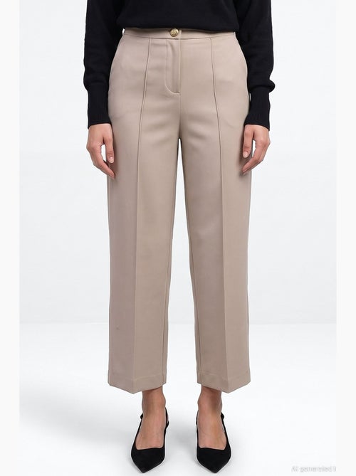 Pantalon droit femme dilvin - Kiabi Pantalon droit femme dilvin - Kiabi