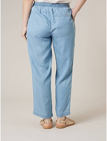Pantalon droit femme en lyocell 'Deeluxe'