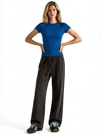 Pantalon droit femme en mélange de modal busem