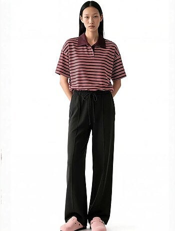 Pantalon droit femme en mélange de modal busem