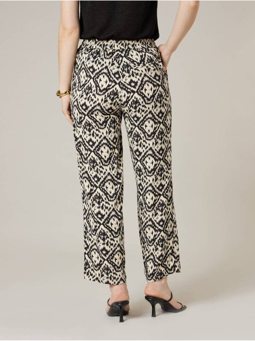 Pantalon droit femme imprimé ethinique 'Deeluxe' - Kiabi