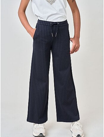 Pantalon droit fille à rayures 'deeluxe'