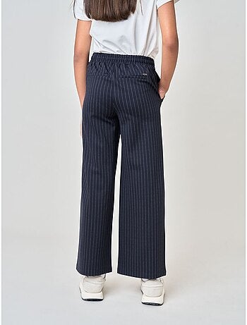 Pantalon droit fille à rayures 'deeluxe'