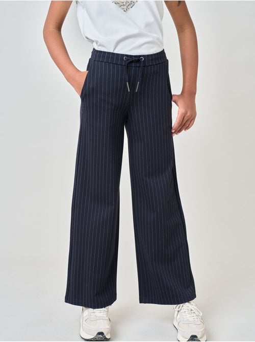 Pantalon droit fille à rayures 'deeluxe' - Kiabi