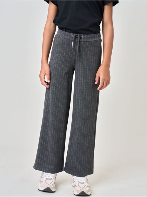 Pantalon droit fille à rayures 'deeluxe' - Kiabi