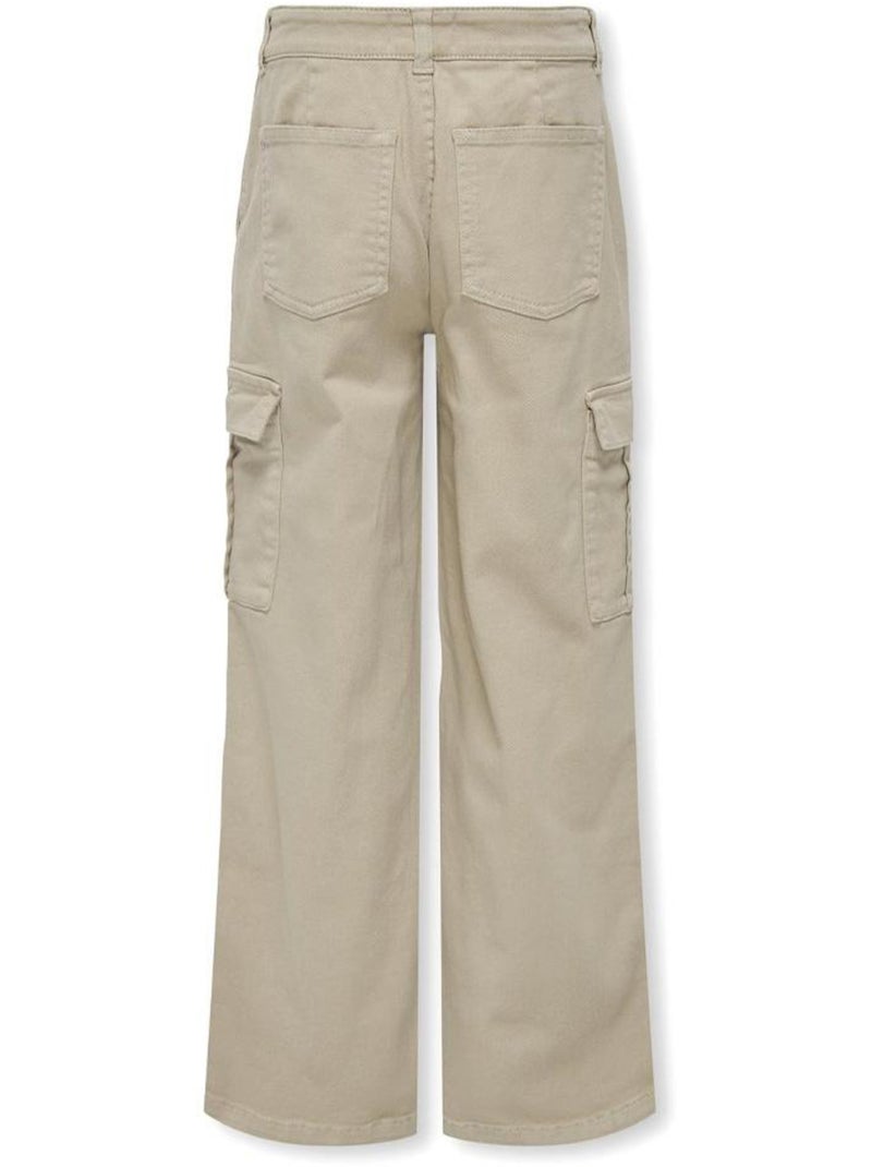 Pantalon Droit Fille Kids ONLY Beige - Kiabi