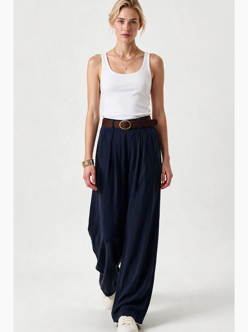 Pantalon droit istanbul Bleu marine - Kiabi