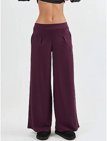 Pantalon droit long à taille élastique busem