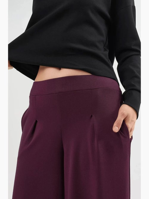 Pantalon droit long à taille élastique busem - Kiabi Pantalon droit long à taille élastique busem - Kiabi