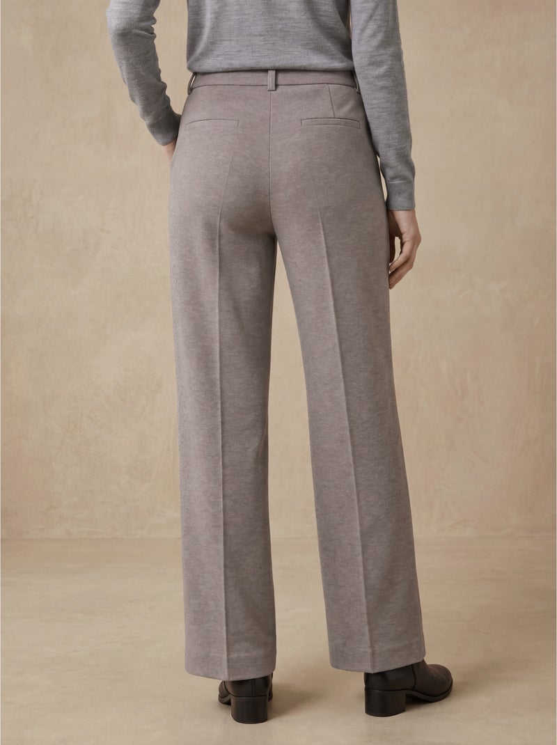Pantalon droit long maille milano - daxon Marron - Kiabi