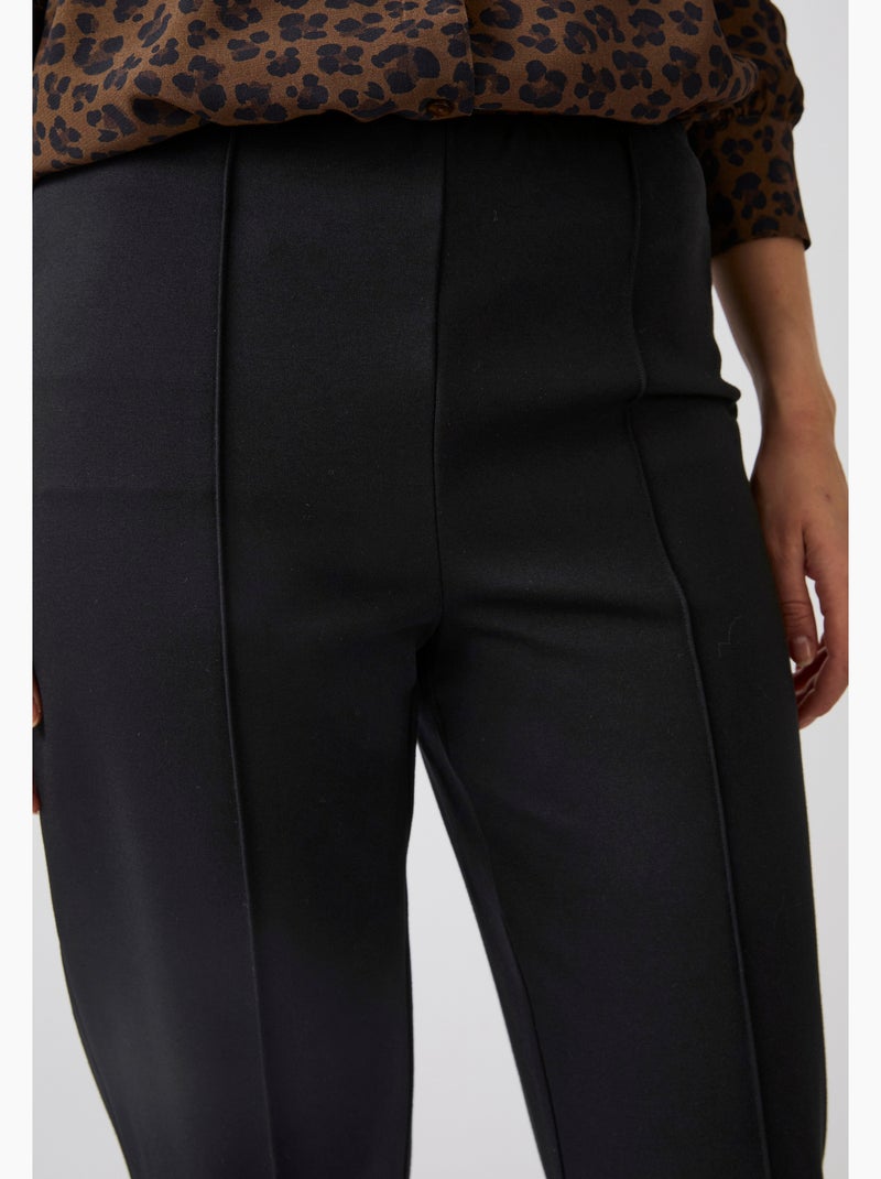 Pantalon droit maille milano perfect fit by damart - damart Noir - Kiabi