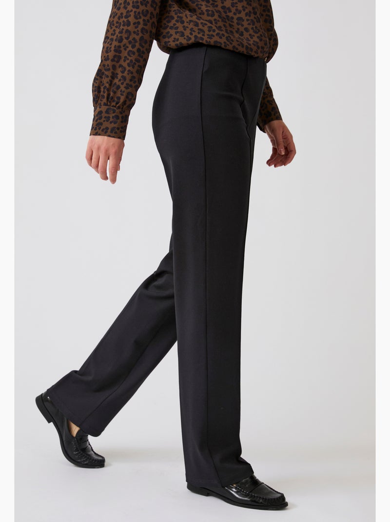 Pantalon droit maille milano perfect fit by damart - damart Noir - Kiabi