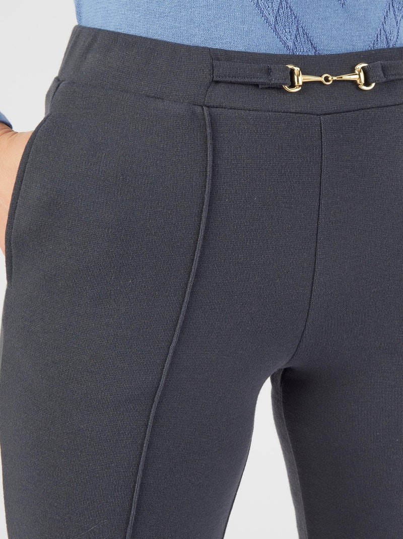 Pantalon droit maille milano Thermolactyl - Damart Gris chiné - Kiabi