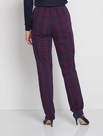 Pantalon droit maille unie ou jacquard - Afibel