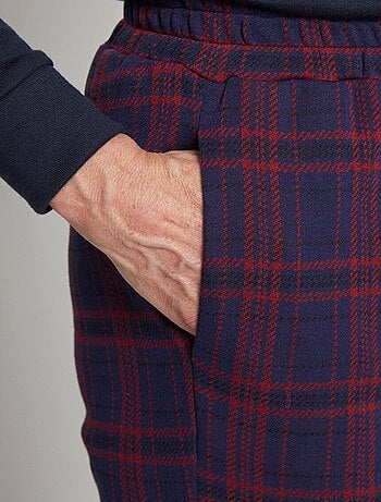 Pantalon droit maille unie ou jacquard - Afibel