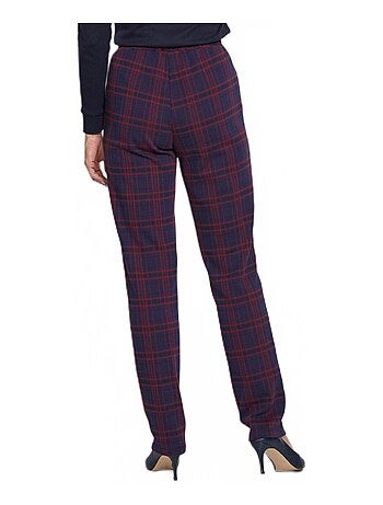 Pantalon droit maille unie ou jacquard