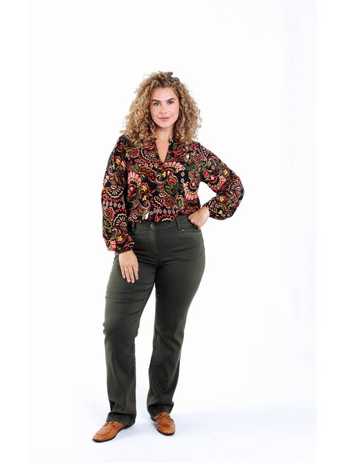 Pantalon droit Mia L 32 PAPRIKA - Kiabi