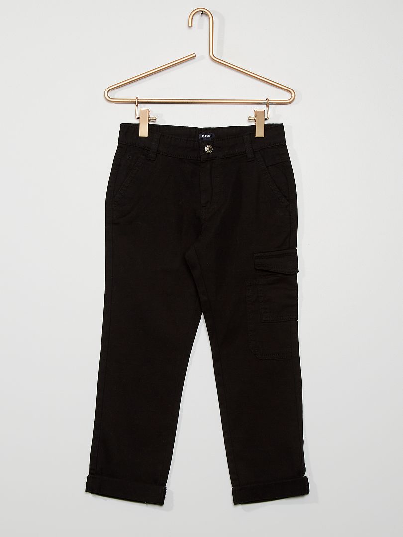 Pantalon droit noir - Kiabi